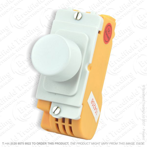 I45) Grid Dimmer Push On/Off 6A 2w White IDPS