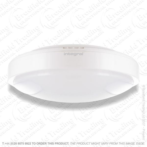 B15) LED 12W Bulkhead Slimline IP54 D250 4k