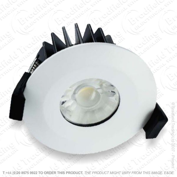 Downlight LED 6W 3k 430lm White Dimm IP65