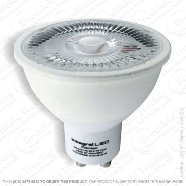 A37) LED 7W GU10 27K Warm 380lm Dim CRI95 IN