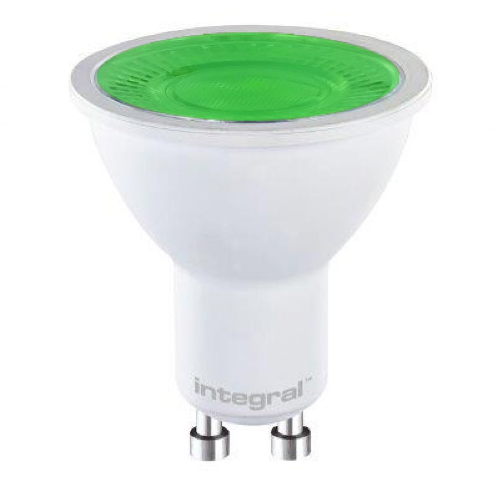 LED PAR16 5W GU10 Green 240V INTEGRAL