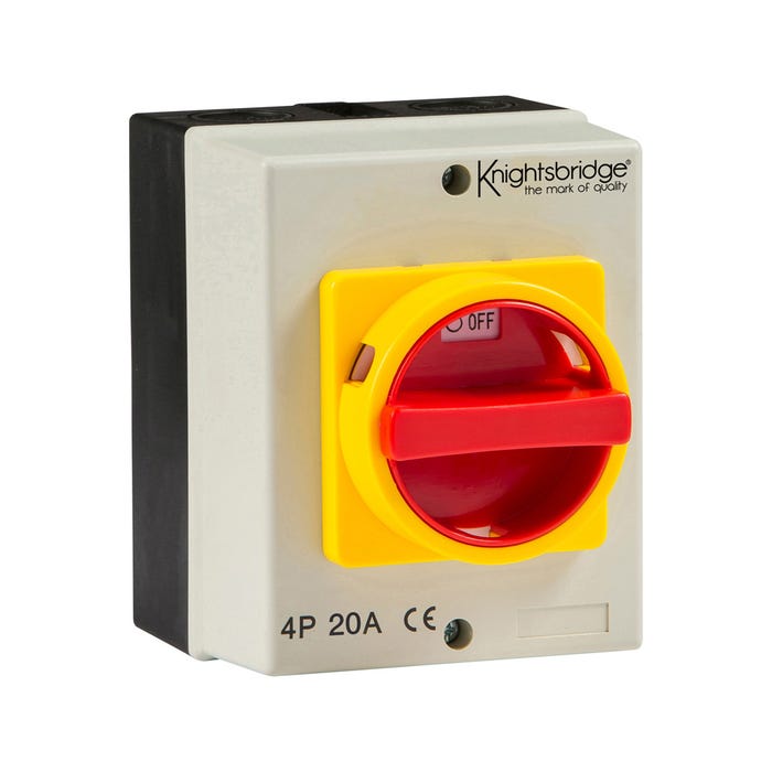 Rotary Isolator 4Pole 20a IP65 KNISBRIDGE