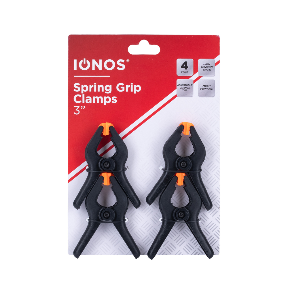 Plastic Spring Clamp 3  4pack IONOS
