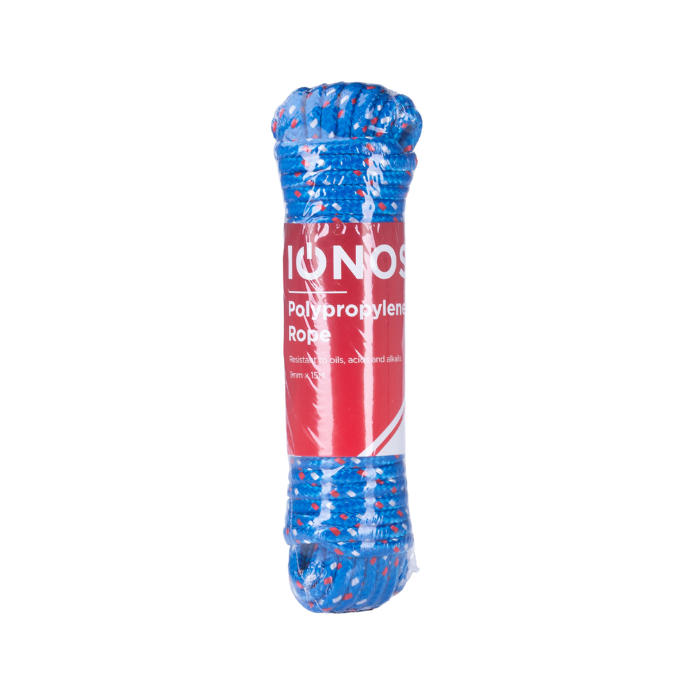 Heavy Duty Poly Rope 9mmx 15M Blue IONOS