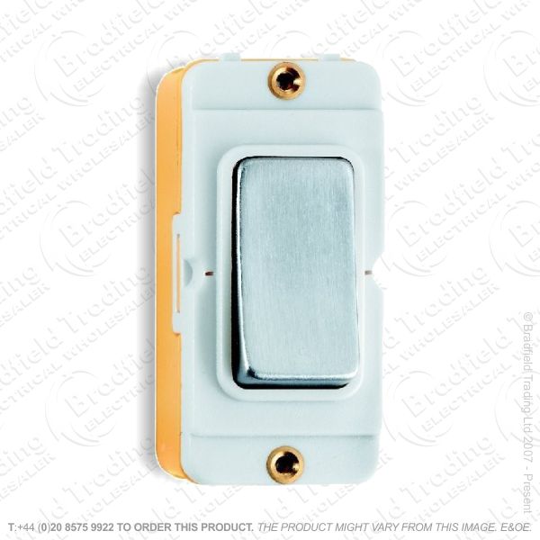 I45) Grid Switch Satin Stainless 2w 10A