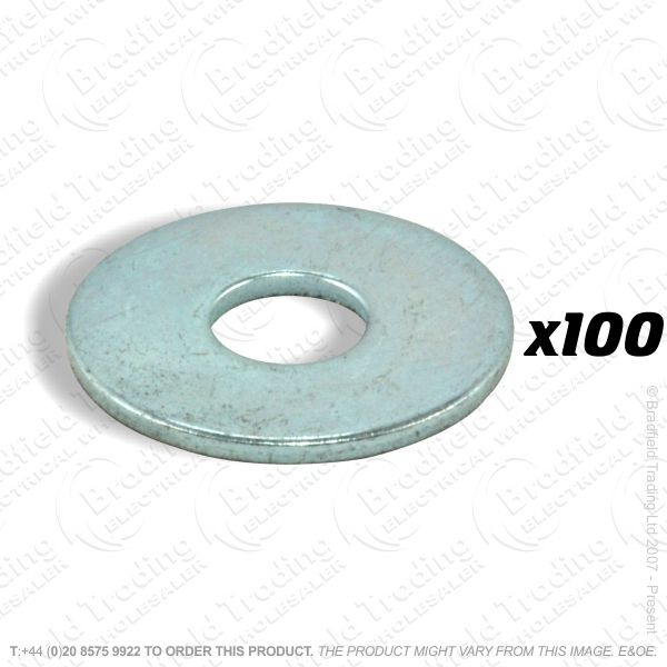 G06) Steel Washer M10 BZP (100)