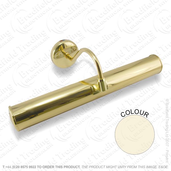 B12) Picture Light Striplight 221mm brass