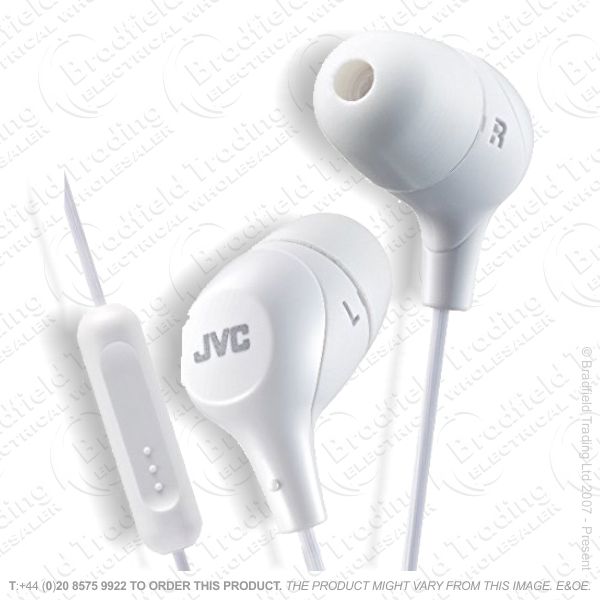 E22) Earphones JVC Marshmalow Mic White
