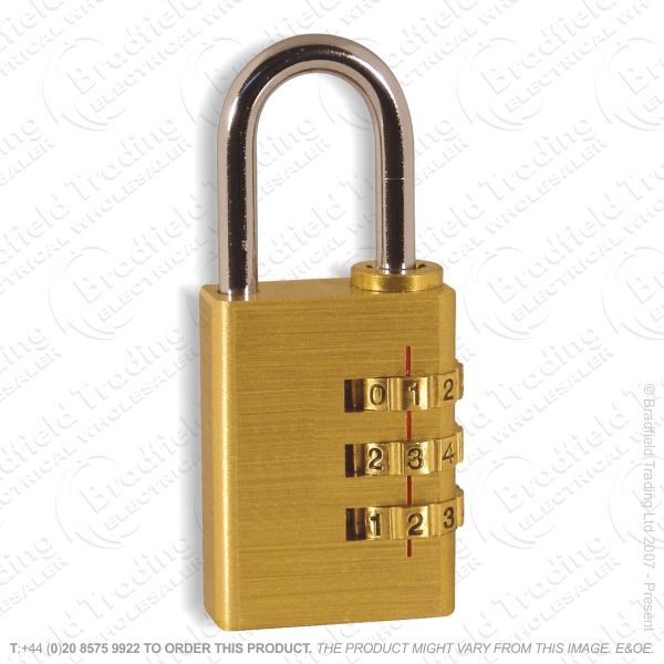 G57) Combination Padlock Br 20mm Kasp