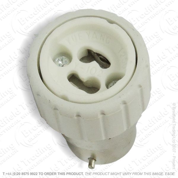 B05) Adaptor BC Plug to GU10 Socket