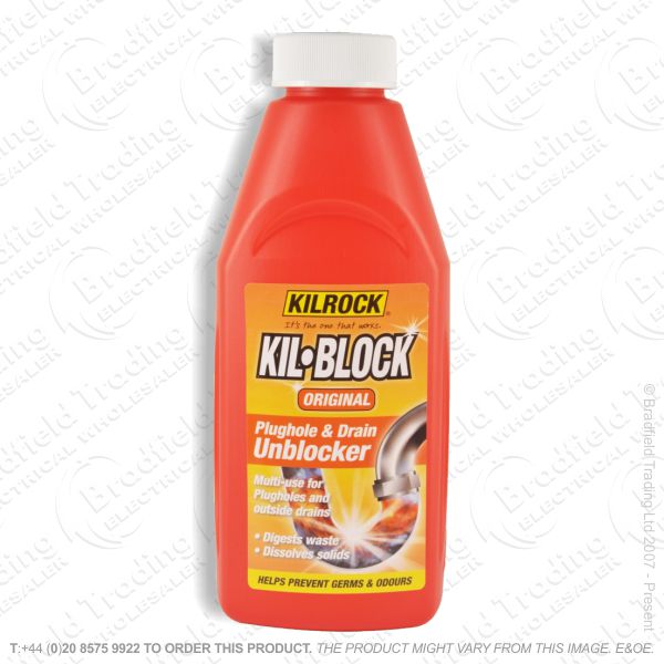 C22) Cleaner Drain Unblocker 500ml KILROCK