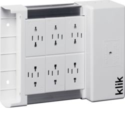 Hager Klik 6x 4pin Outlet Marshalling Box