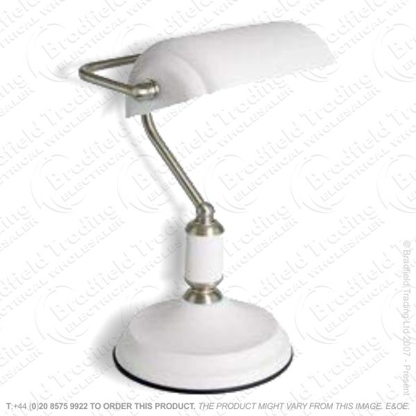 Desk Light Bankers Stell White LLO