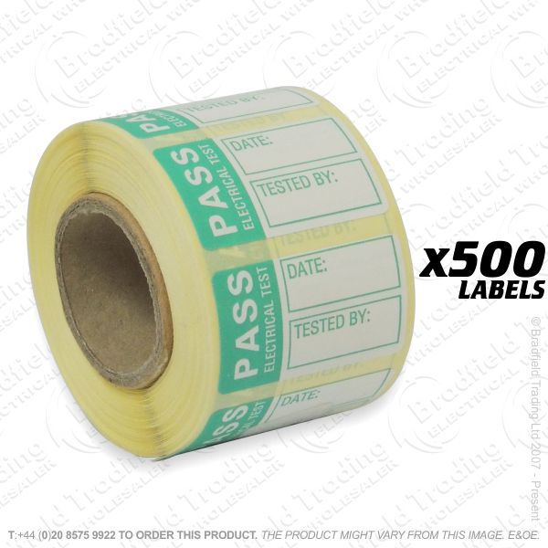 G53) Small Pass Labels 500 (30x20mm)