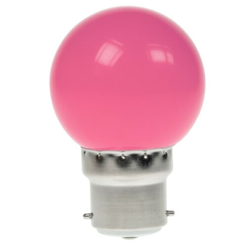 LED Golf Round 45mm 1W BC Pink PROLITE