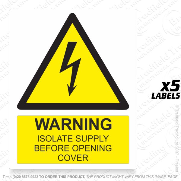 G53) Label *WARNING IS* 105x80 PVC (5)