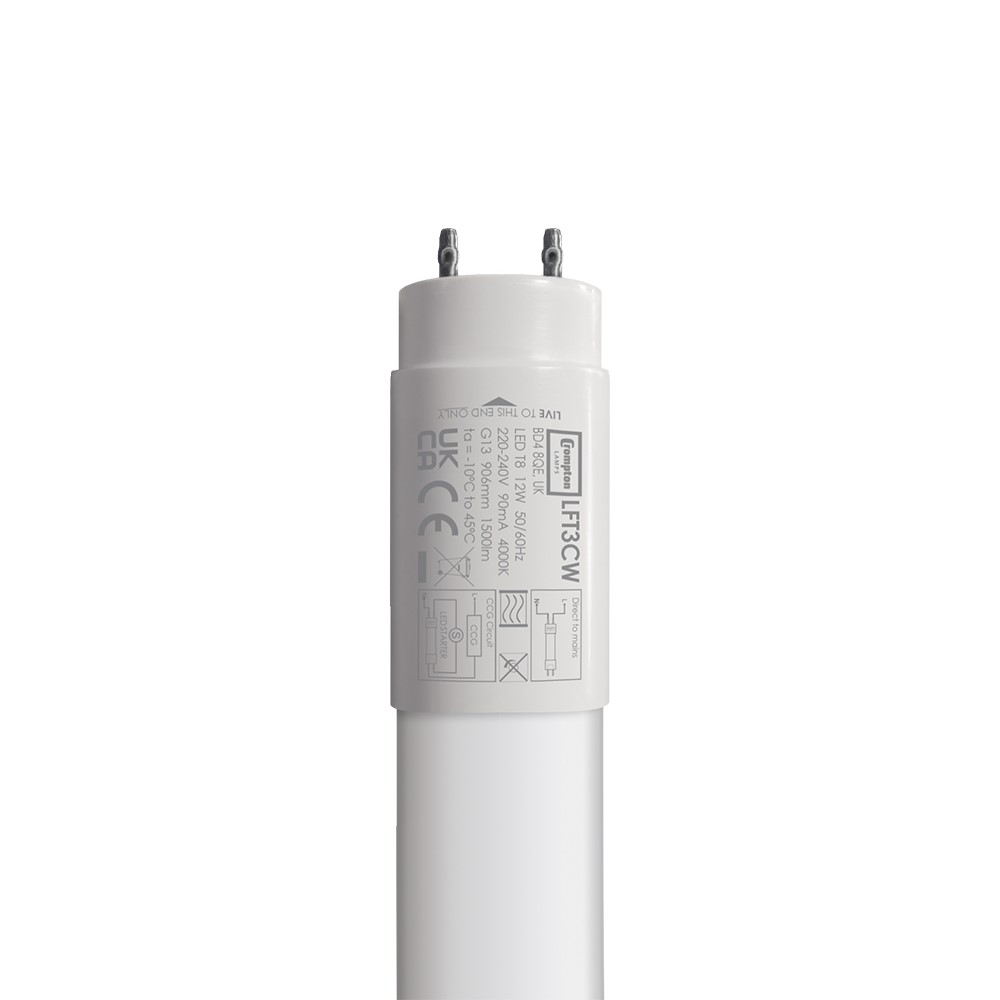 A51) LED Tube 14W 4k 3ft Cool White CROMPTON