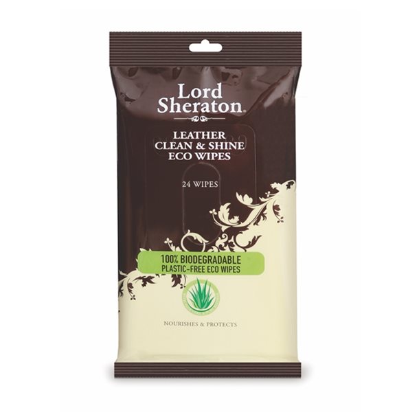 Leather Eco Wipes Pack of 24 LORD SHERATON