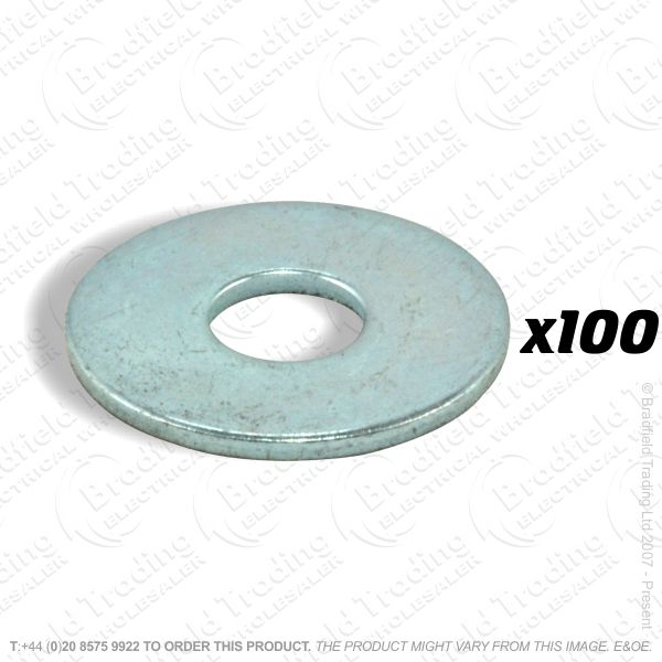 G06) Washers Penny M10 x25mm x100