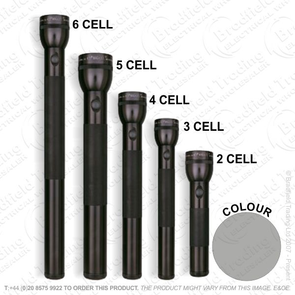 E38) Maglite 2D Cell LED Blister Black