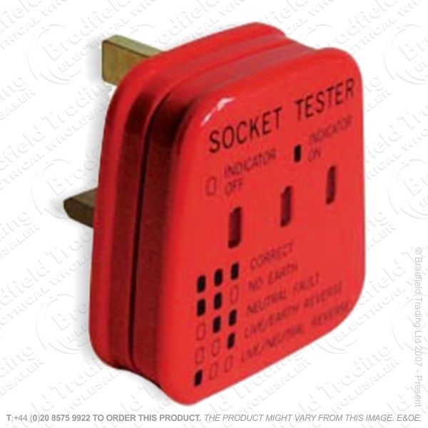 G52) Socket Tester UK 13A ECO Eagle