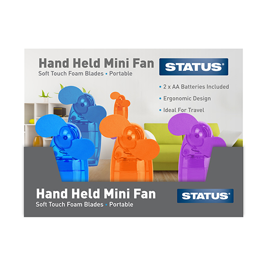 Mini Handheld Fan Batteries Box12 STATUS