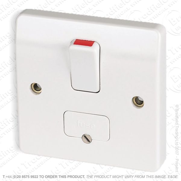 I21) Spur Fused Switched 13A white MK