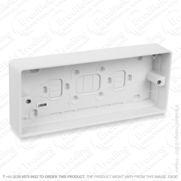 H23) Moulded Box 3G Surface 40mm MK