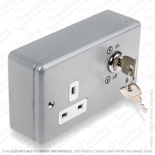 Metal Clad Box 13A Locking Socket MK