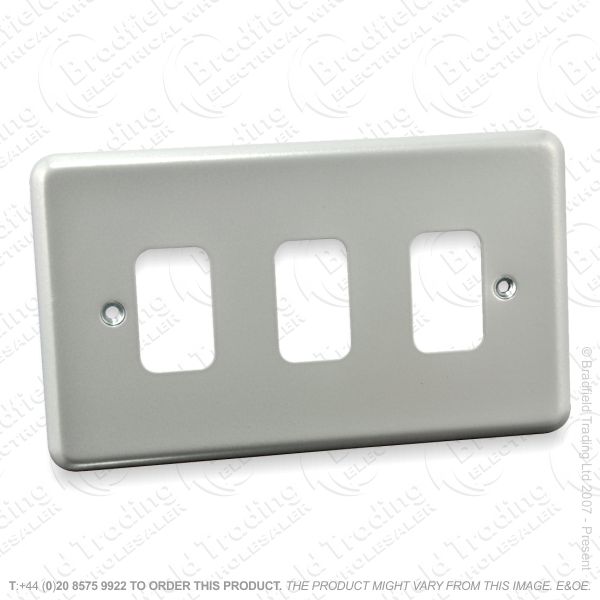 I22) Grid Front Plate Alum 3xMod 86x146 MK