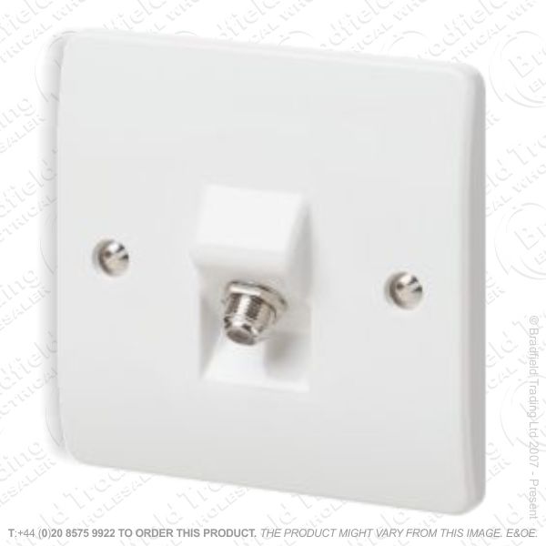 I21) Socket Satellite Flush 1G white