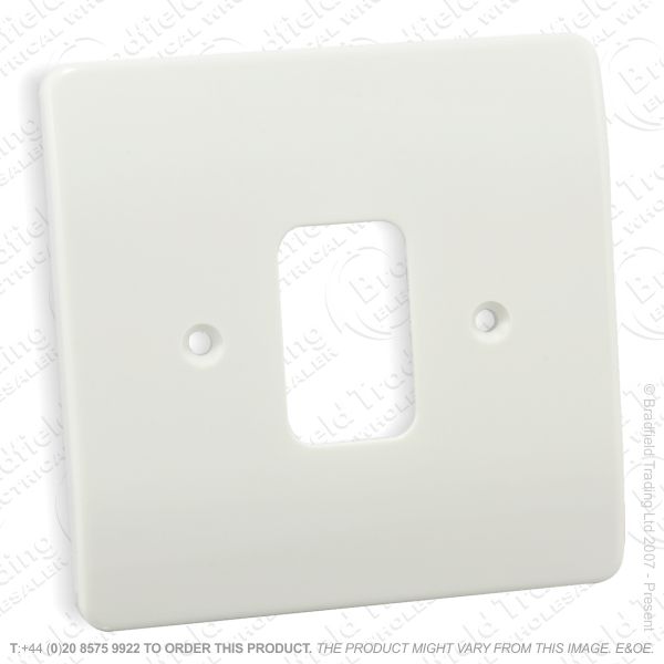 I22) Grid Front Plate White 1g Mod 86x86 MK