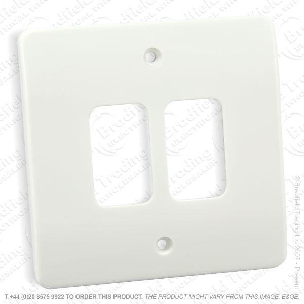 I22) Grid Front Plate White 2g Mod 86x86 MK