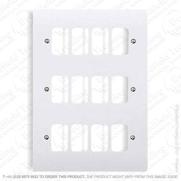 Grid Front Plate 12g  206x146 Wh MK
