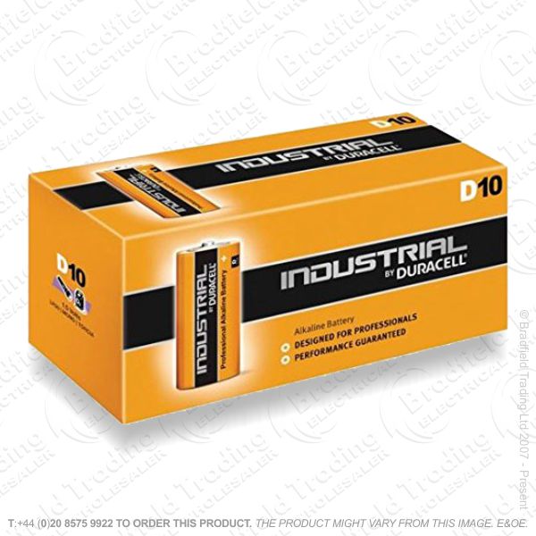 E04) Battery D 1.5V Procell Box10 DURACELL