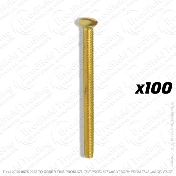 G04) Screws Socket brass M3.5x50mm x100