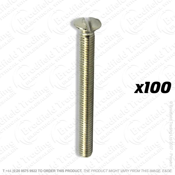 G04) Screws Socket Flat M3.5 x50mm x100