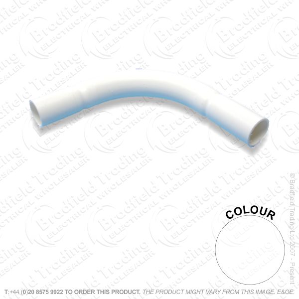 H17) Conduit PVC Normal Bend 20mm white