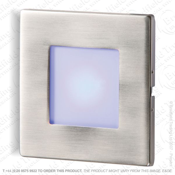 B26) Ressed LED Wall Light 1W Blue