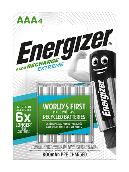 AAA Rechargable Battery 800mA(4) ENERGIZER