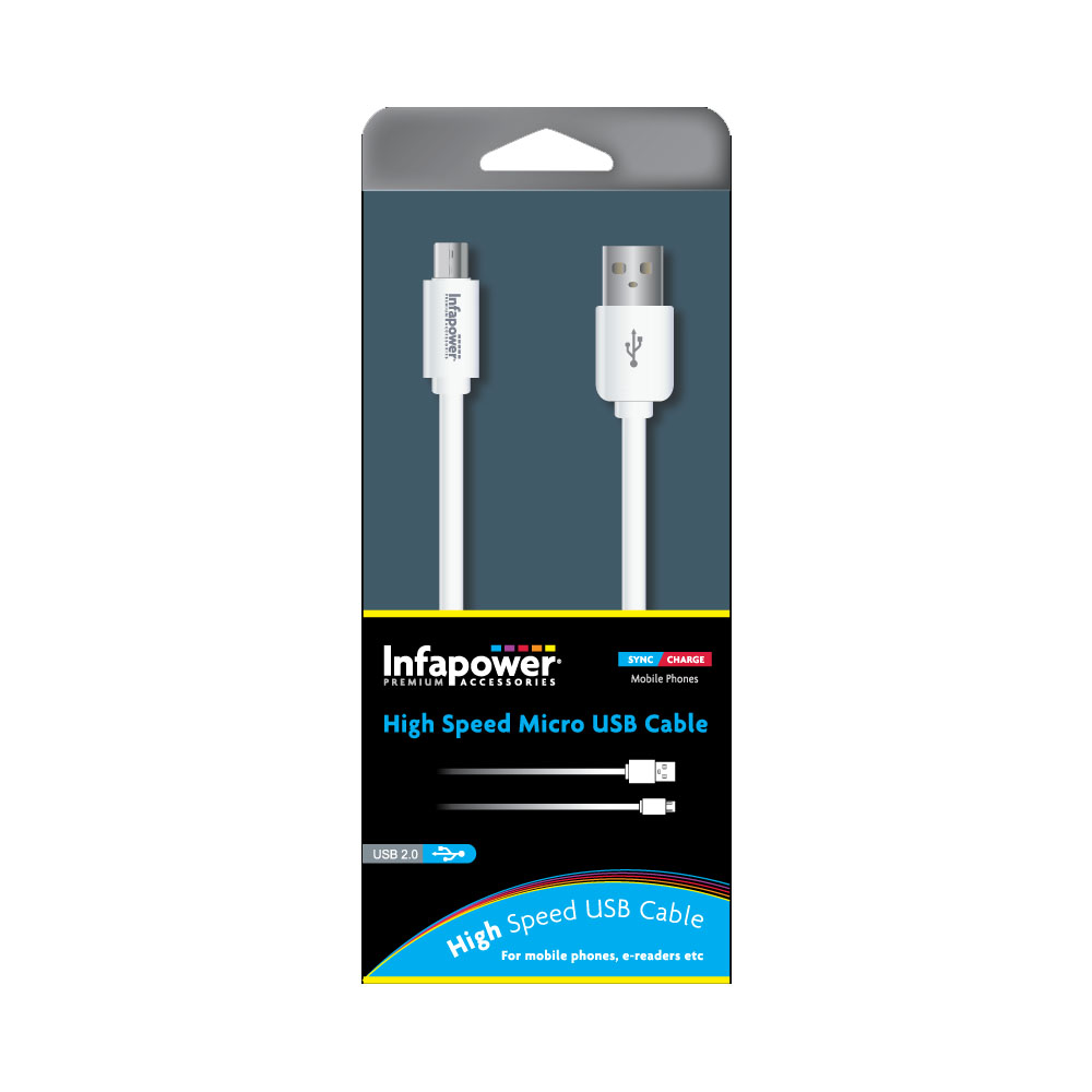 E18) High Speed Micro USB Lead INFAPOWER