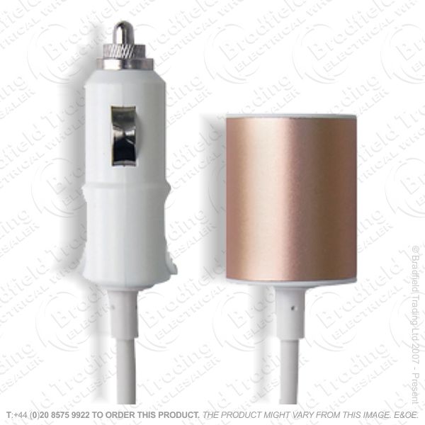 F10) Twin USB Car Charger 12V 1.5M INFAPOWER