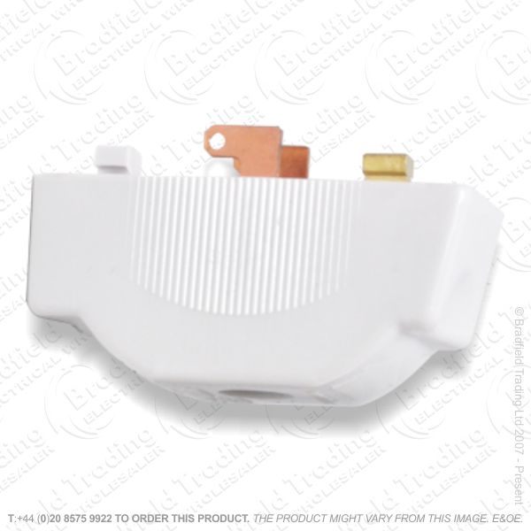 B09) KLIK Plug 3pin White HAGER