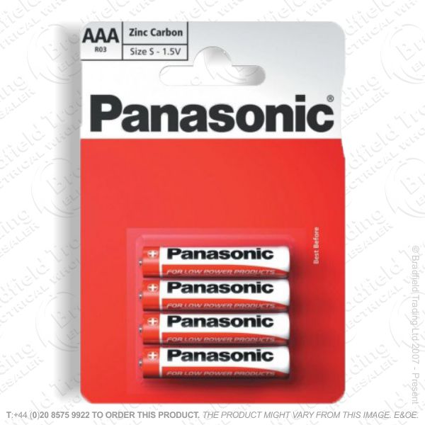 E06) Battery AAA 1.5v Zinc Special (B12x4) PA