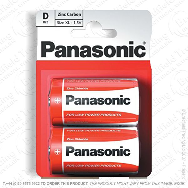 E06) Battery D 1.5v Zinc Special (B12x2) PAN