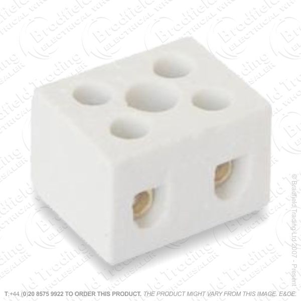 F15) Connector Blocks Porcelain 2w 15A