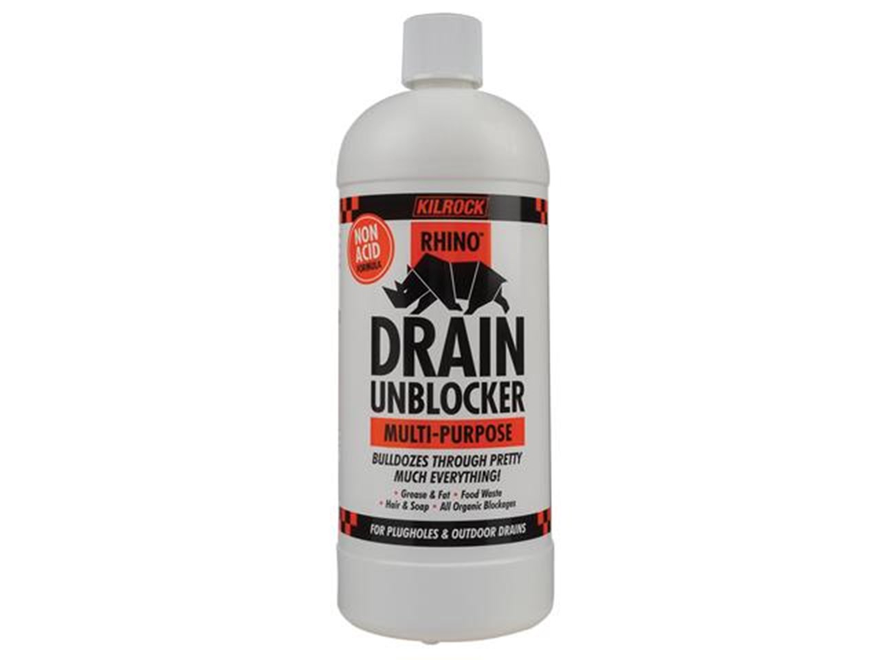 Drain Unblocker Acid Free 1L Rhino KILROCK