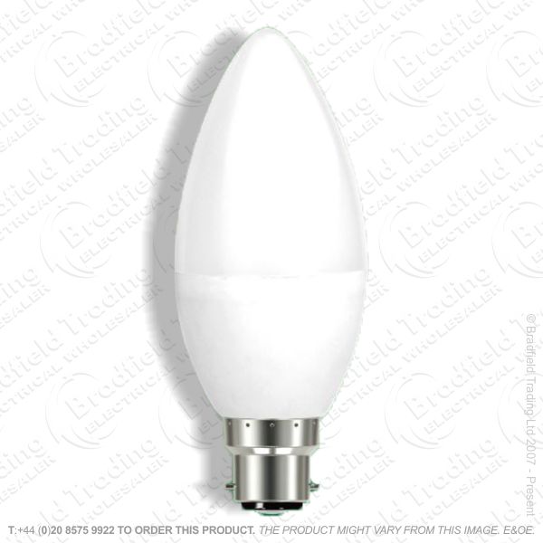 A30) Candle LED 6W BC 3K 470lm Opal EVEREADY