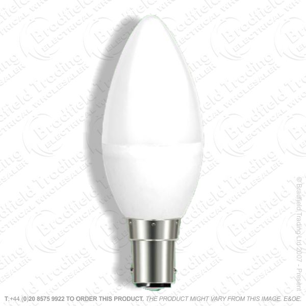 A30) Candle LED 6W SBC 3K 470lm Opal EVEREADY