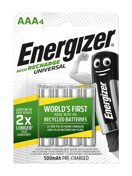 Battery Rechargable AAA 1.2V 500mAH ENERGIZER